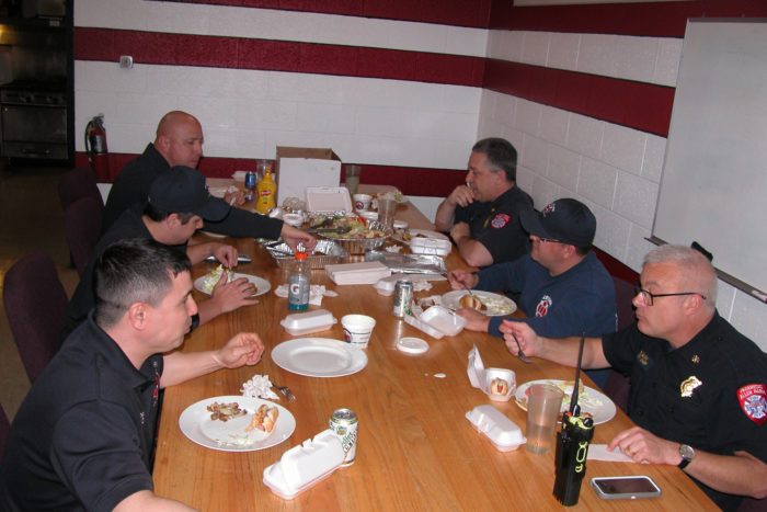 Dinner at the firehouse